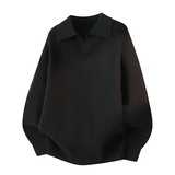 数据海鸥领套头毛衣，男装T恤，奇怪漫猴工厂店