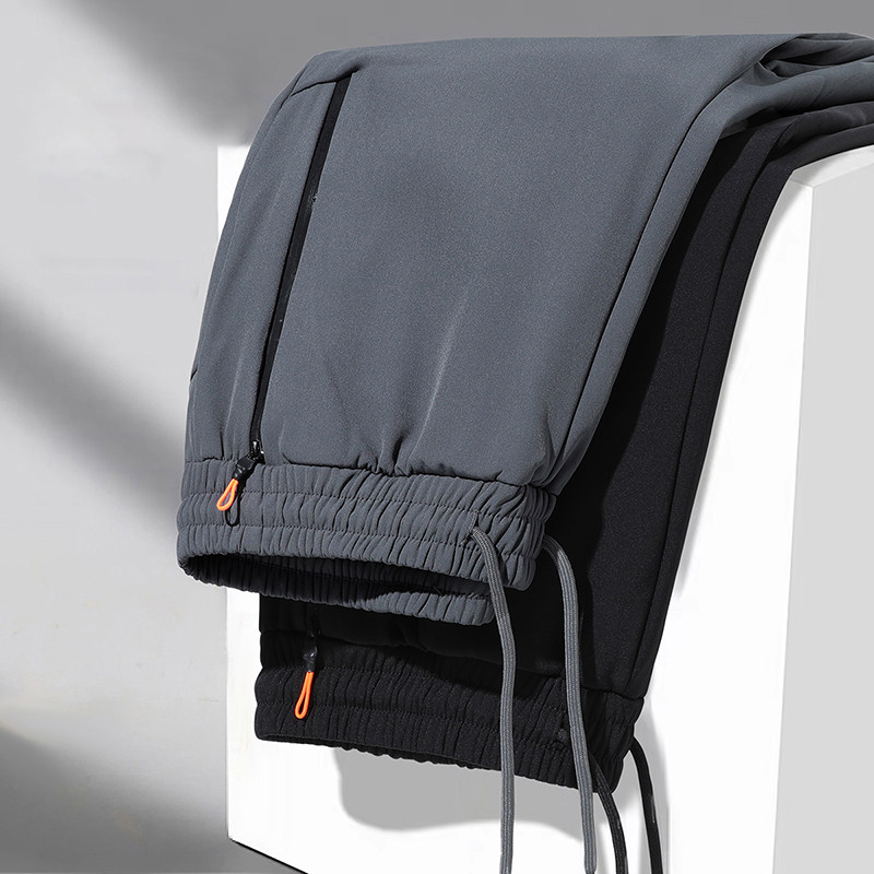 男士加绒裤子男款加厚冬季黑色男裤秋冬款休闲裤男卫裤，男装休闲裤，奇怪漫猴工厂店