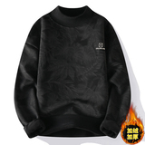 加绒加厚重磅男士冬季高领美式休闲长袖卫衣上班日常宽松潮流打底，男装卫衣，奇怪漫猴工厂店