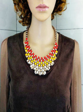 韩国欧美饰品编制夸张大项链