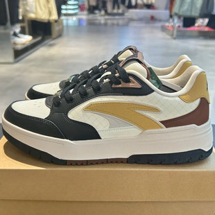 王一博低帮休闲鞋 子2024冬新款 112448068 厚底男鞋 安踏982潮流板鞋