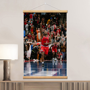 快船队伦纳德绝杀鹈鹕海报挂画装饰画NBA篮球球星周边纪念品壁画