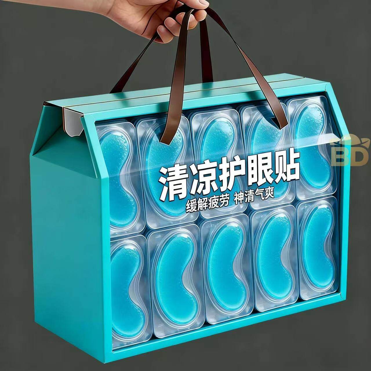 冰敷眼罩睡眠冰凉眼罩夏季遮光缓眼疲劳午休冰爽冷敷眼罩冰凉贴