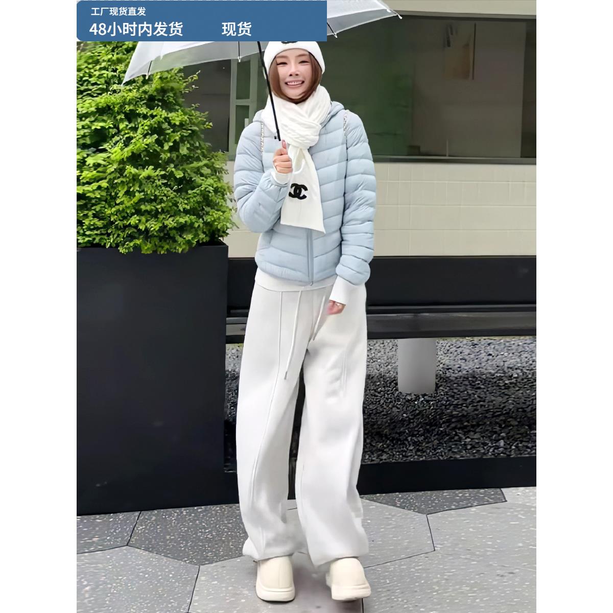 欧洲站休闲时尚设计排骨羽绒服女2025冬季新款小个子显瘦保暖外套