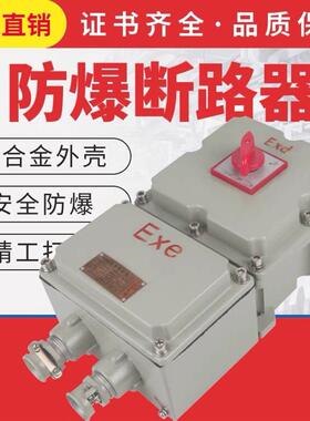 新款防爆断路器BDZ52-2P3P防爆漏电空气开关32/310A63A100A 包邮