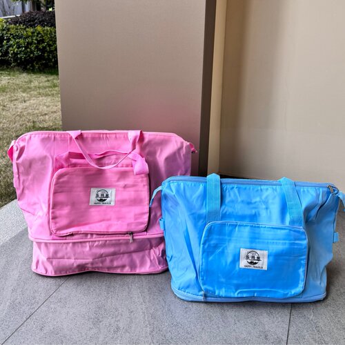 出差旅行可拓展折叠行李袋单肩旅行包单肩妈咪包尼龙袋衣服收纳袋