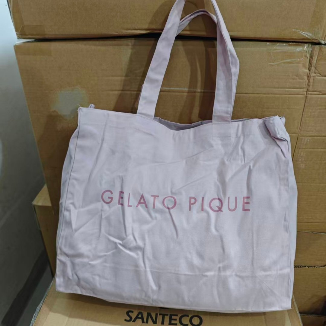 日本26年福袋帆布女包男休闲托特包购物包学生上学补课袋单肩包