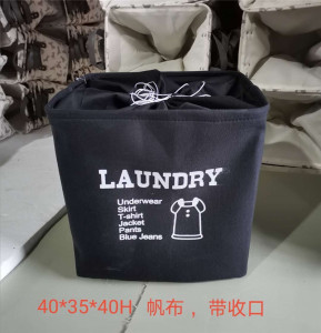 重磅棉麻脏衣篮篓布艺折叠洗衣篮北欧大号被子衣物玩具帆布收纳筐