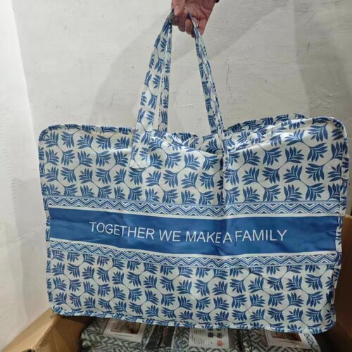 棉麻被子收纳袋防水手提袋旅游行李包衣柜衣服收纳袋防尘袋环保袋