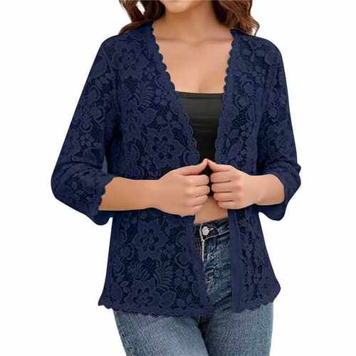 women's slim fit sunscreen lace top lace cardigan jacket