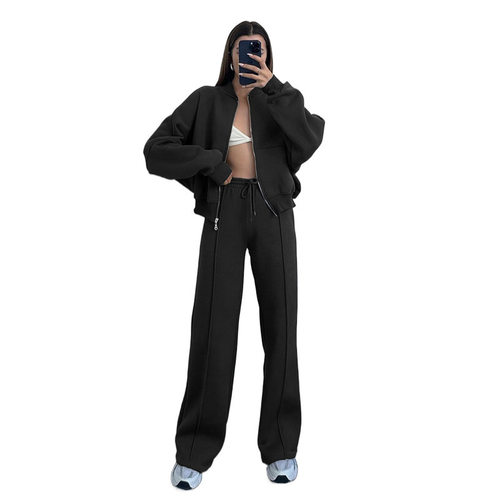 women's hoodie two-piece  Fleece sweater and pants set