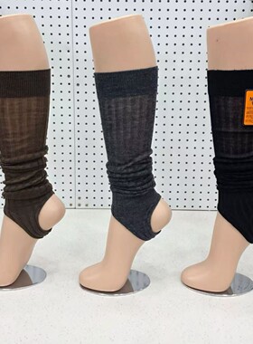 韩国AILEEN袜子东大门学院风基础款黑白灰色踩脚堆堆袜潮搭女袜