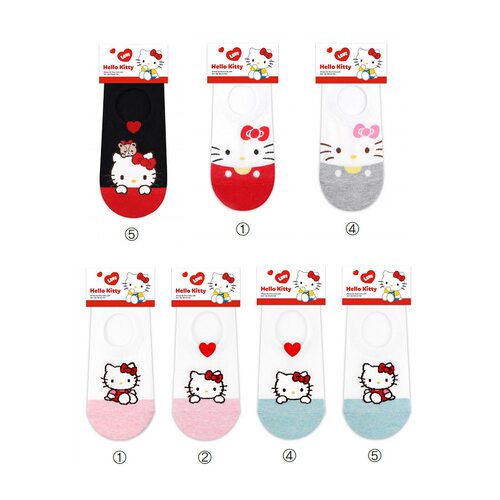 跨境代发春夏薄棉女船袜卡通动漫糖KITTY猫kikiyasocks韩国袜子