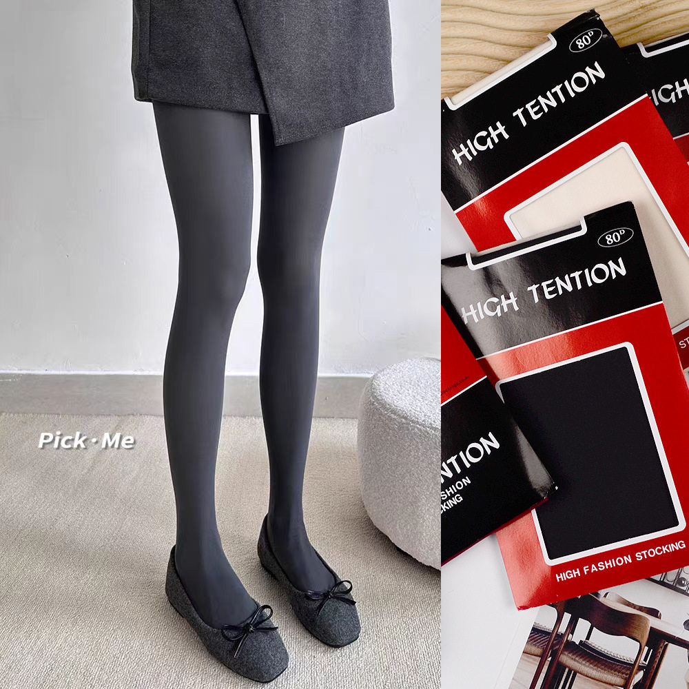 80D打底连裤袜子微透肉女士打底袜时尚韩国流行东大门春秋纯色