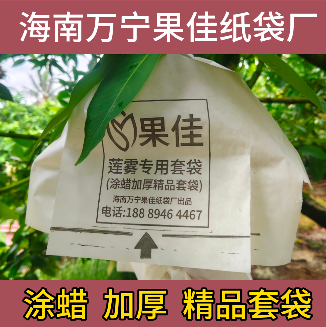 果佳莲雾套袋黑金刚莲雾果袋黑糖芭比莲雾套袋拍1件是100张