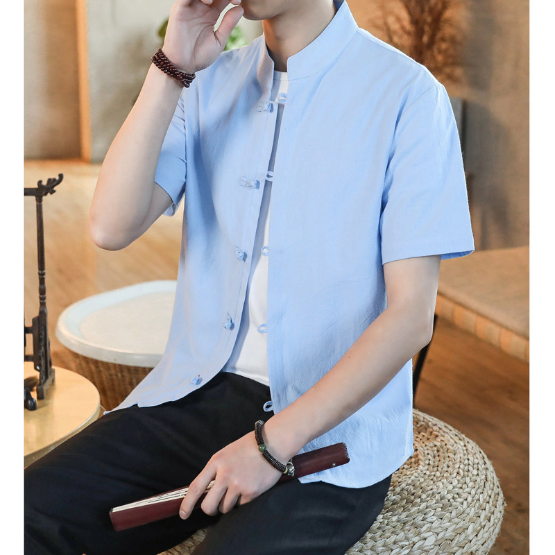 风男短袖衬衫男生衬衣3款合并A056-C140/C141/C142-P33,男装T恤,电商A056