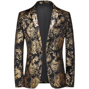 秋季新款男士商务休闲时尚外套修身西服上衣便礼服男装A056P95图片