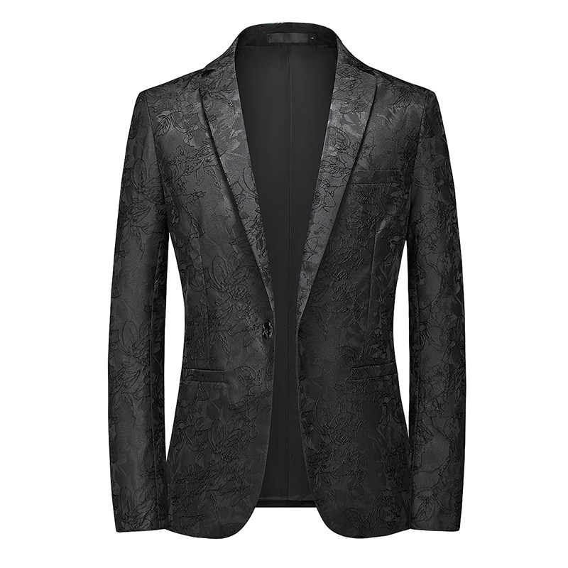 男士个性晚礼服小西服潮流西装休闲花纹外套A056-9920P95,男装西服套装,电商A056