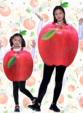 六一儿童节校园活动恶搞笑cosplay水果头箍子苹果亲子表演服装