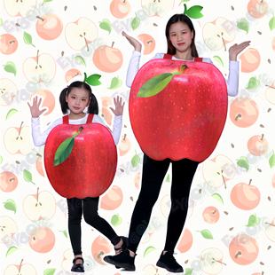 六一儿童节校园活动恶搞笑cosplay水果头箍子苹果亲子表演服装