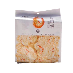 丫丫虾肉饼雪米饼独立包装非油炸膨化饼干小吃虾片儿童解馋零食品