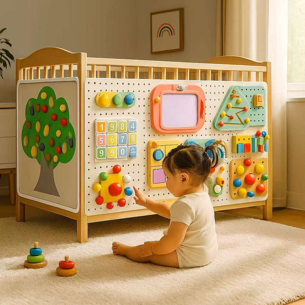 洞洞板忙碌板可DIY蒙氏早教玩具