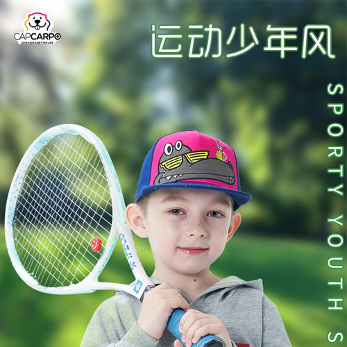 capcarpo纯棉棒球帽弯檐休闲男童