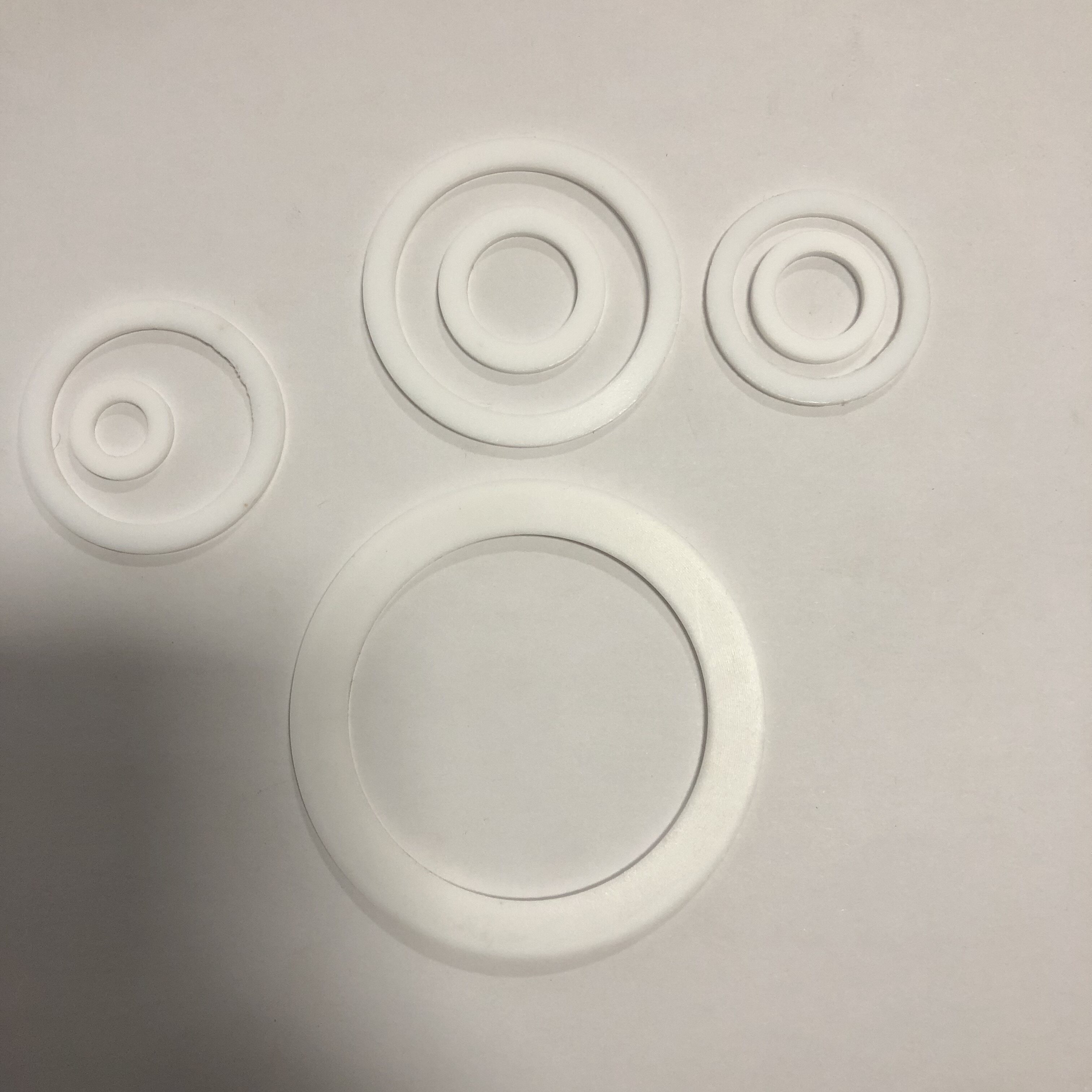 四氟乙烯垫片ptfe软膨体高温垫片波纹管密封垫圈铁氟龙圆形垫片