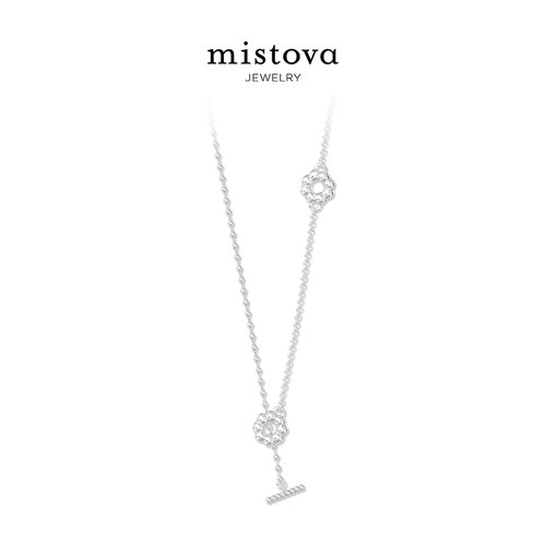 mistovaY字链锁骨链项链毛衣链
