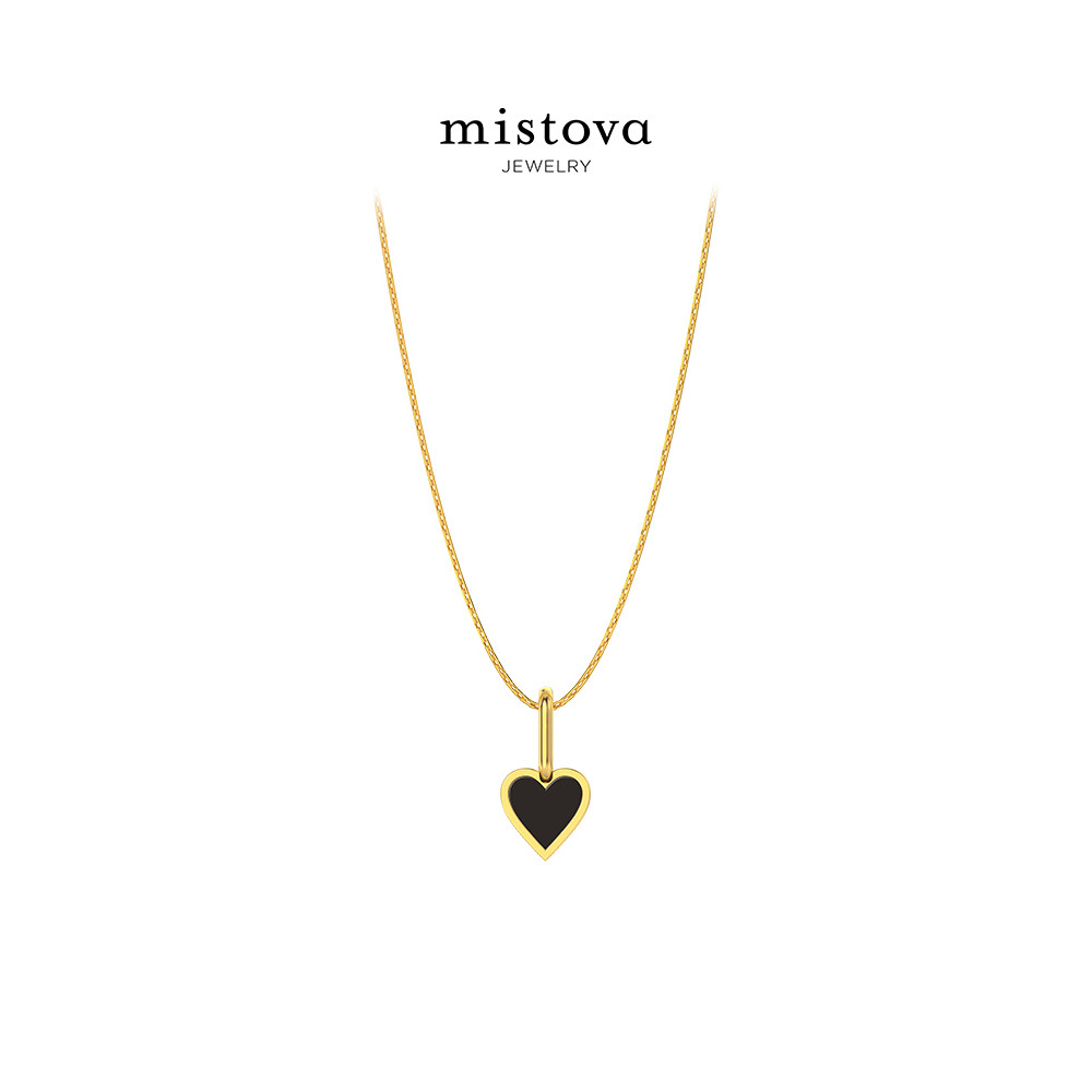Mistova 圣诞浪漫爱心项链2025新款锁骨链项链配饰女夏季S925银