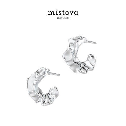 Mistova李沁同款盛放花谱耳环