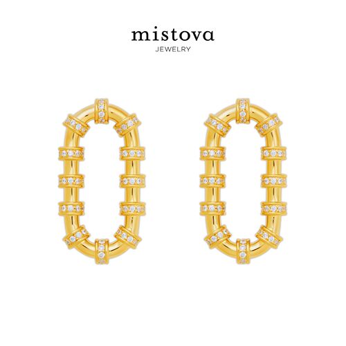 Mistova设计师款职场通勤耳环