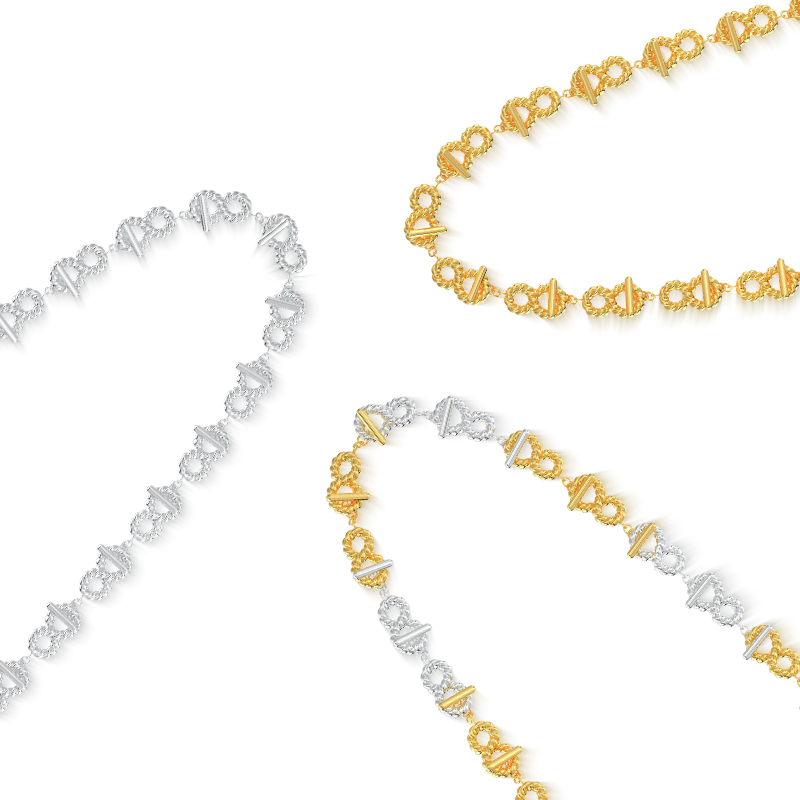 Mistova设计师款可拆分式项链重组项链DIY项链情侣礼物送礼