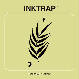 INKTRAP油墨陷阱防水防汗持久两周草本纹身贴树叶
