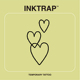 INKTRAP油墨陷阱爱心miu系可爱薄雾少女两周草本纹身贴2.5 5cm