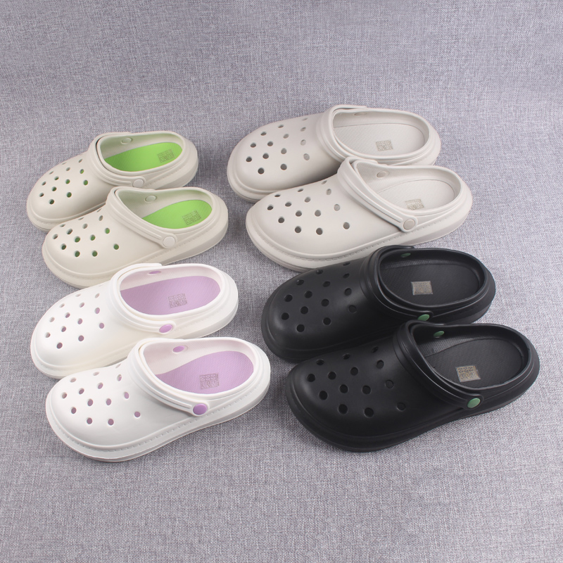 外贸订单男女情侣洞洞鞋户外凉鞋