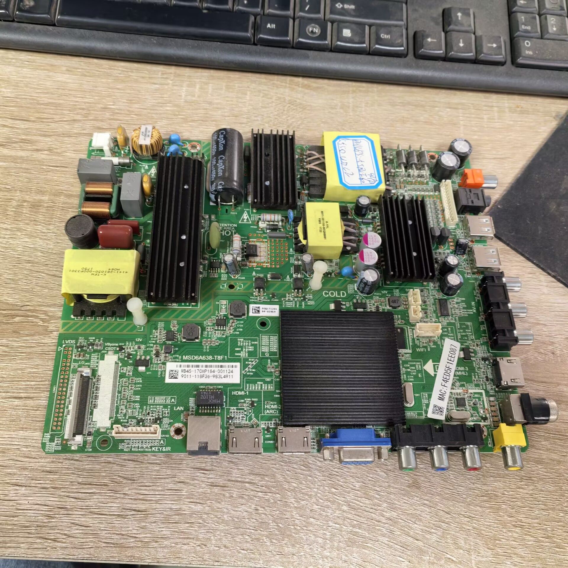 飞利浦55PUF6092/T3主板MSD6A638