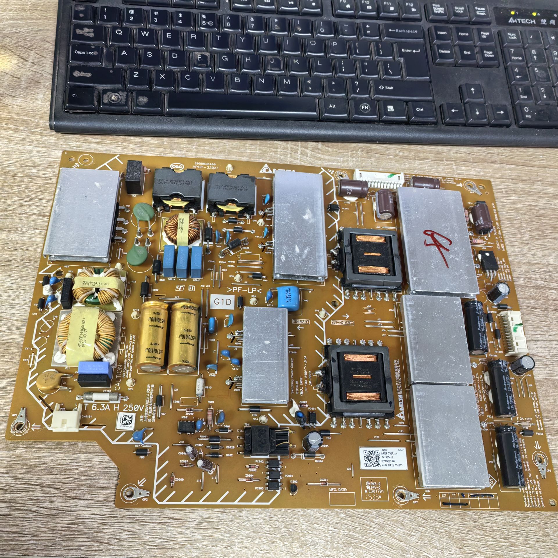 索尼KD-55/65X9000C 75X9100C电源板 APDP-330A1 2955020406实图 - 实物图