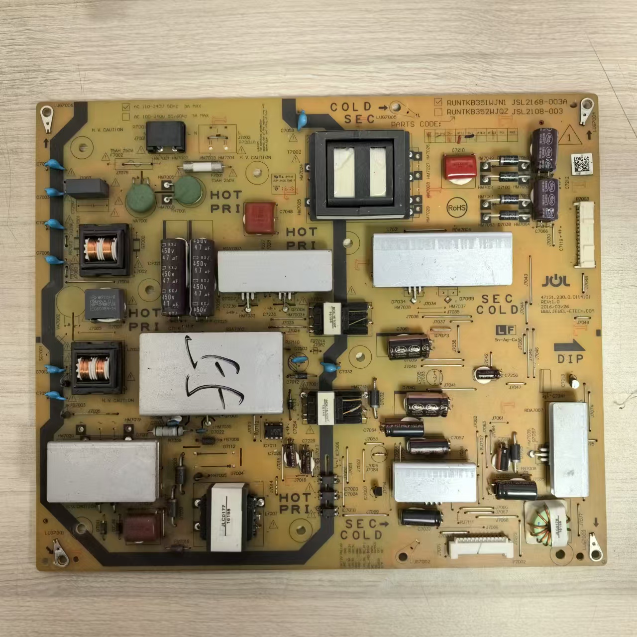 夏普LCD-55MY63A电视电源板