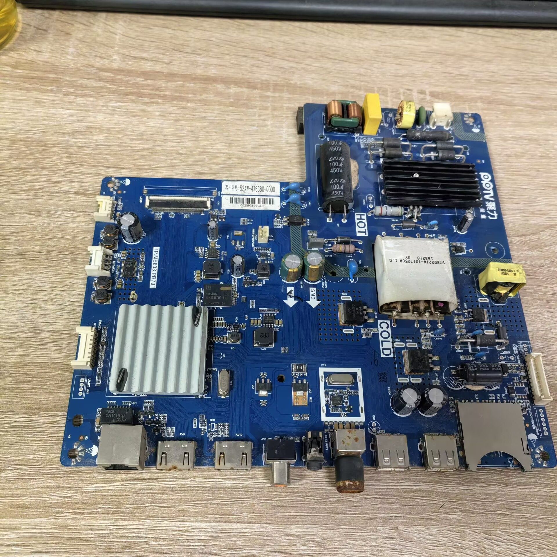 PPTVPPTV-40C2主板TP.MS638.P