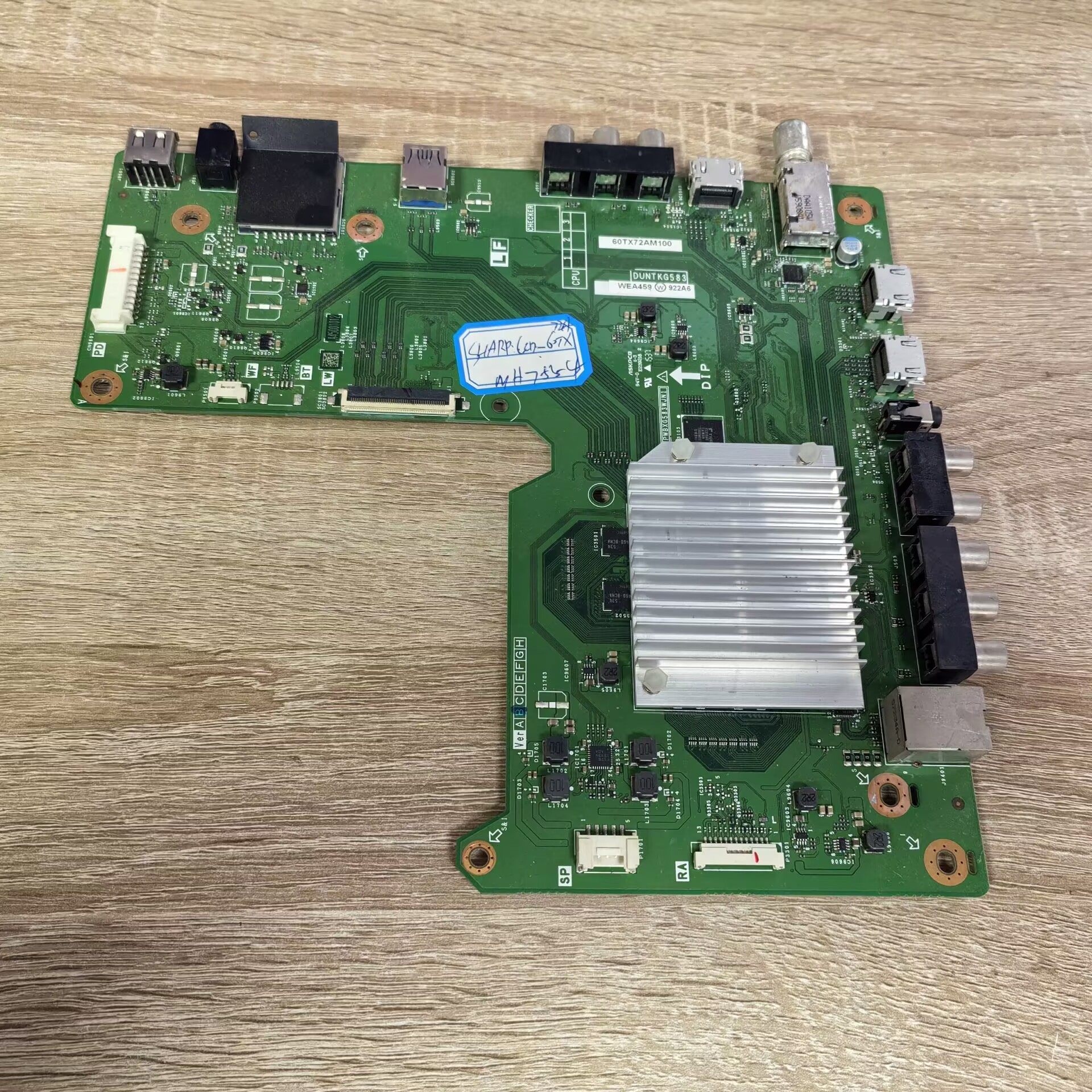 夏普LCD-60UF30A主板DUNTKG583