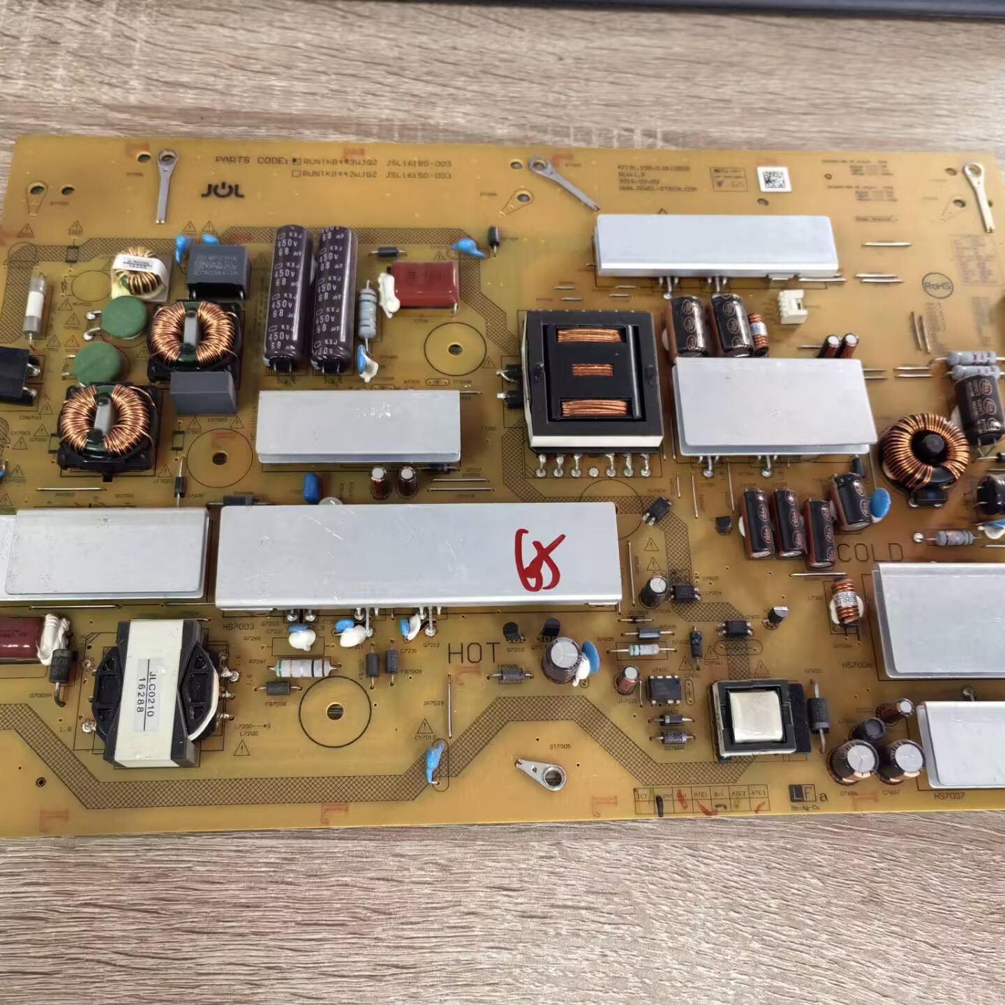 A夏普LCD-65SU760A 电源板RUNTKB443WJQZ JSL16180-003现货 测好