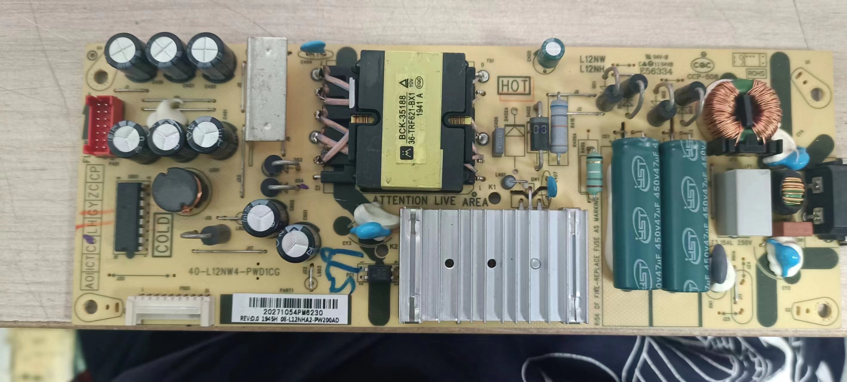 原装拆机TCL55D10电源板40