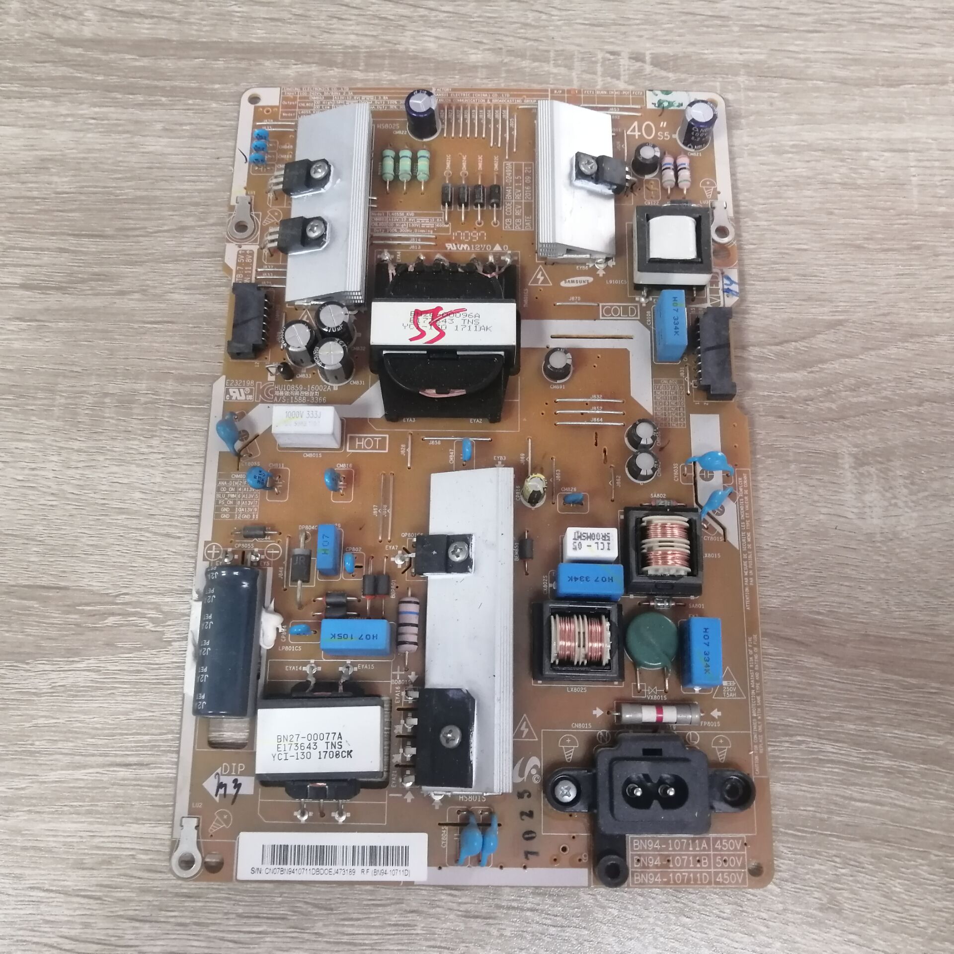 三星UA55KU6100JXXZ电源板