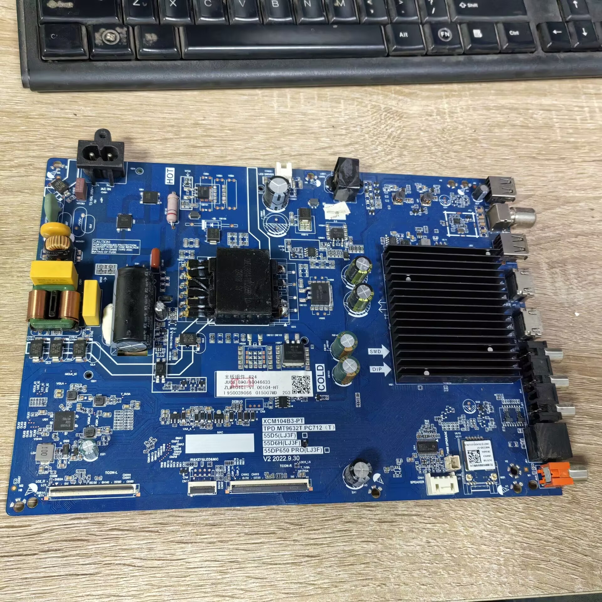 长虹55D5主板XCM104B3-PTTPD.MT