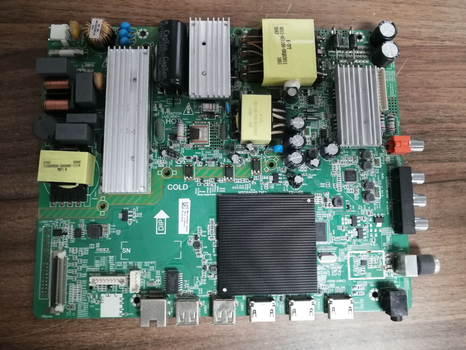 原装飞利浦55PUF6023/T3主板M