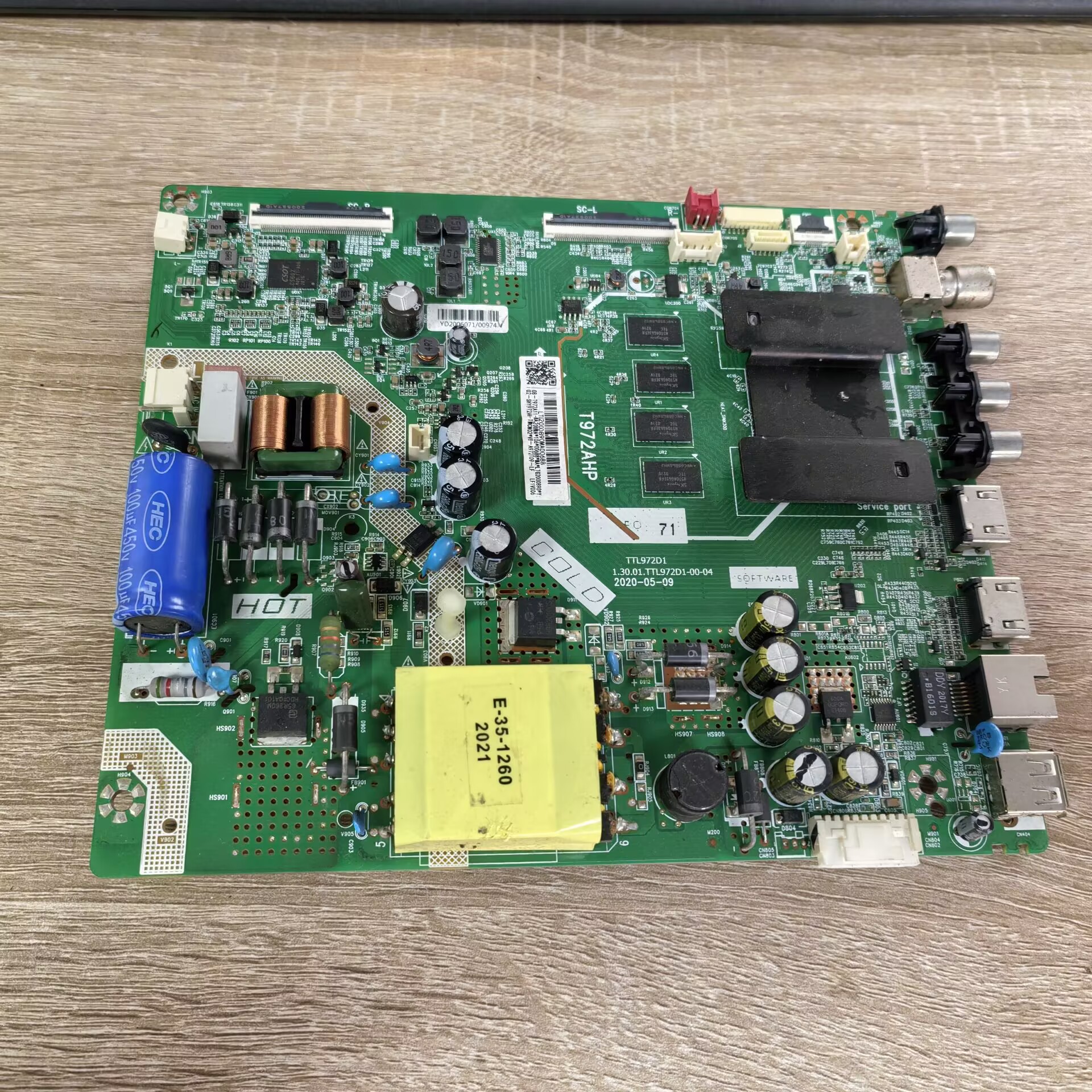 TCL55V6/F8主板1.30.01.TTL972D