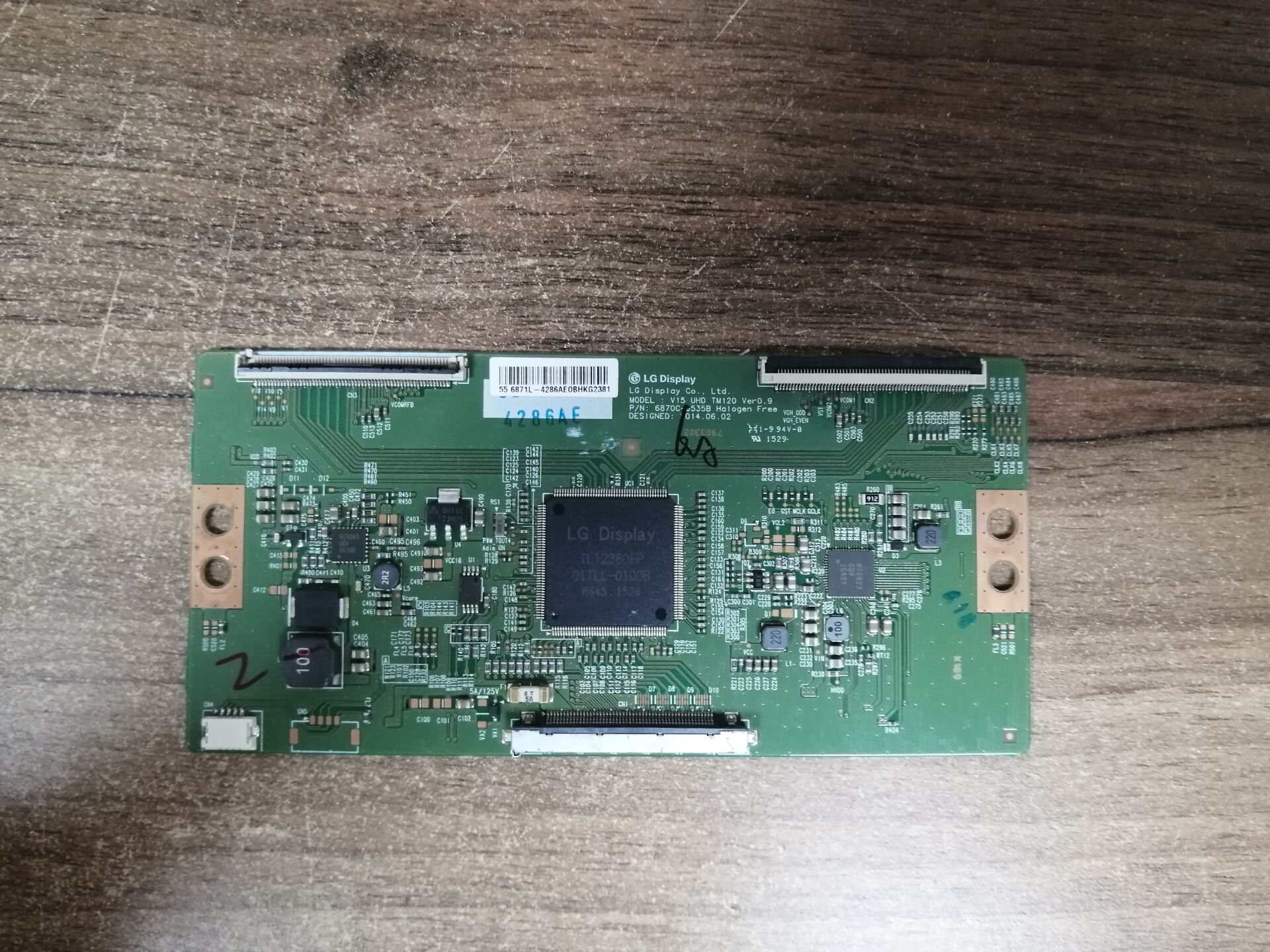 原装拆机PPTV-55P逻辑板6870