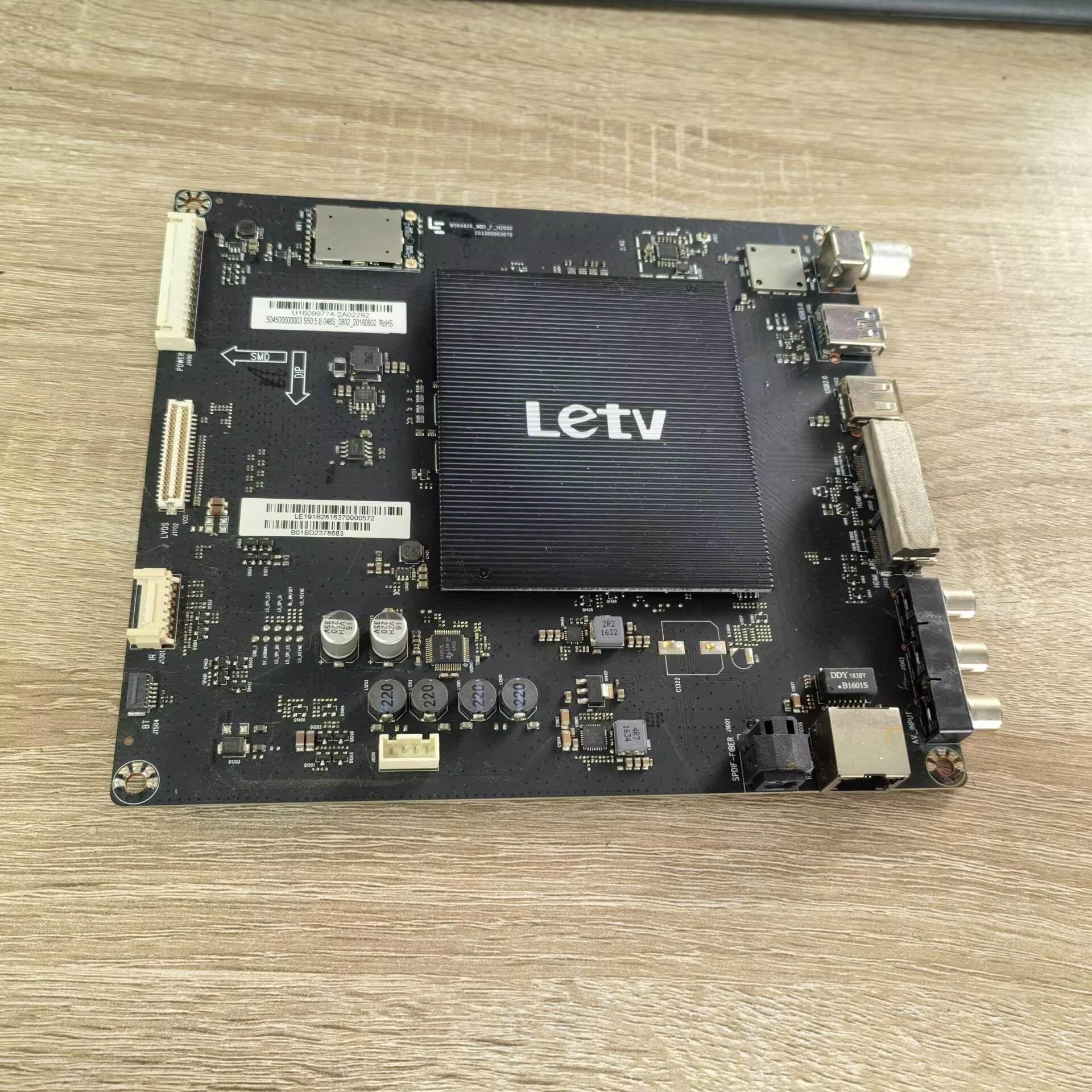 乐视LETVS502D主板MS6A928-MB