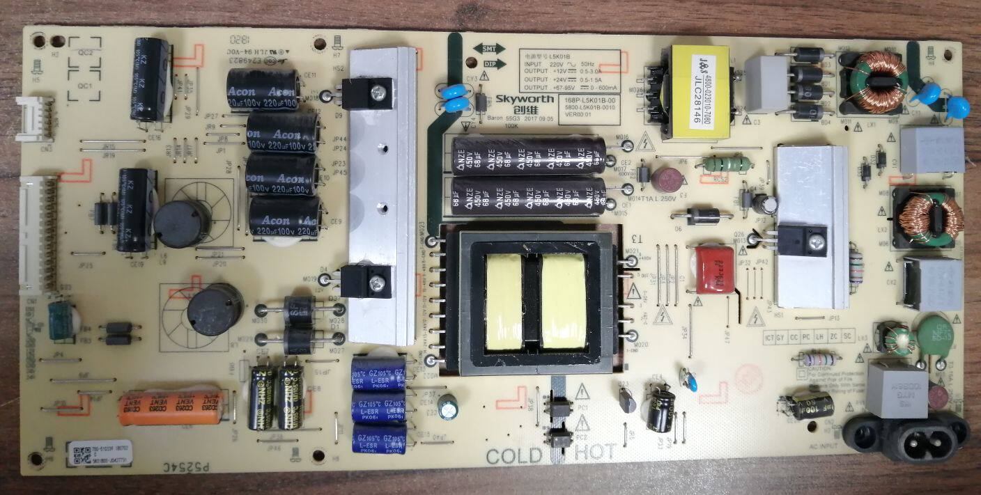 测试好创维55G3电源板5800-L5K0